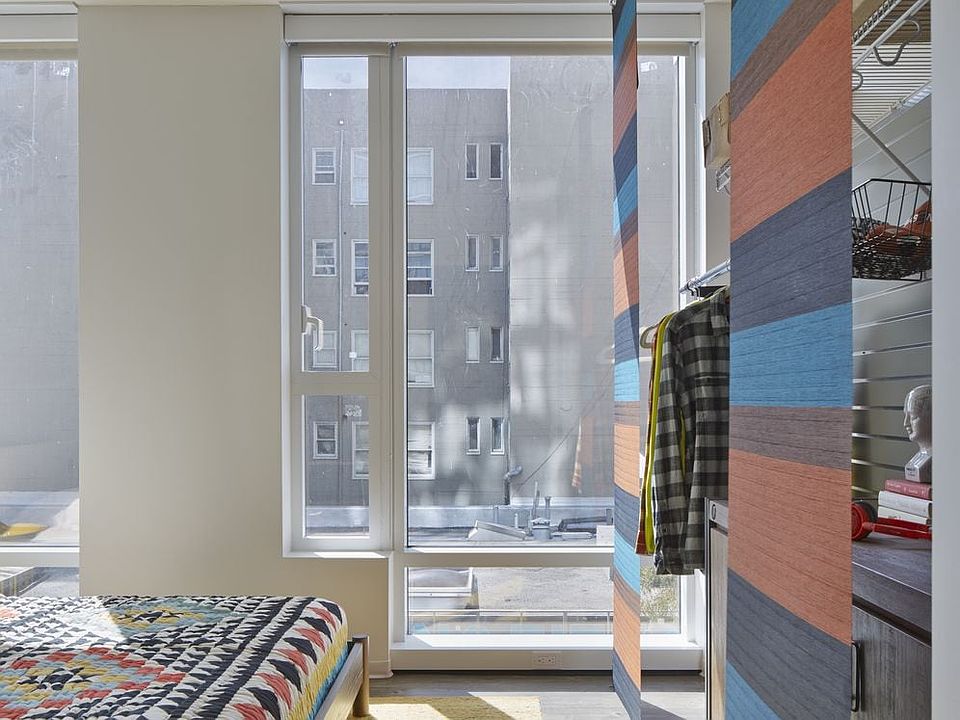 Bedroom with hard surface flooring