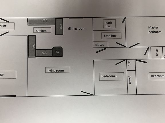 Floor plan is not to scale. 