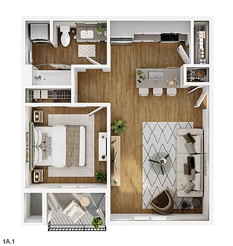 Floor plan 1A-1