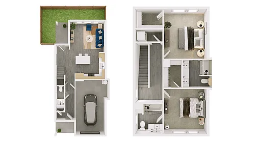 Floor plan B2 - Single Family Home