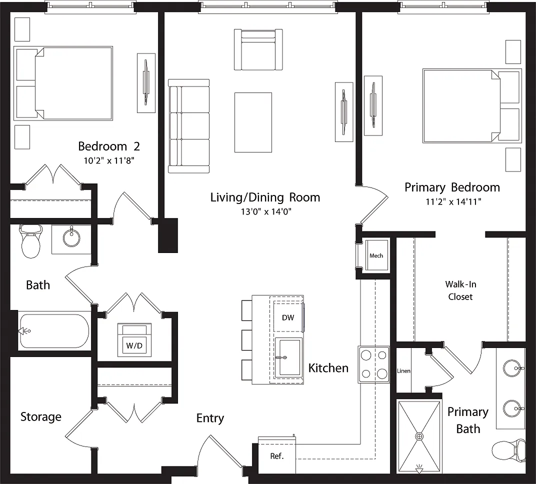 Floor plan B6