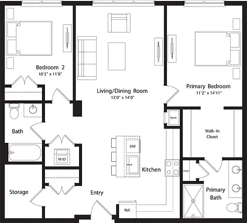 Floor plan B6