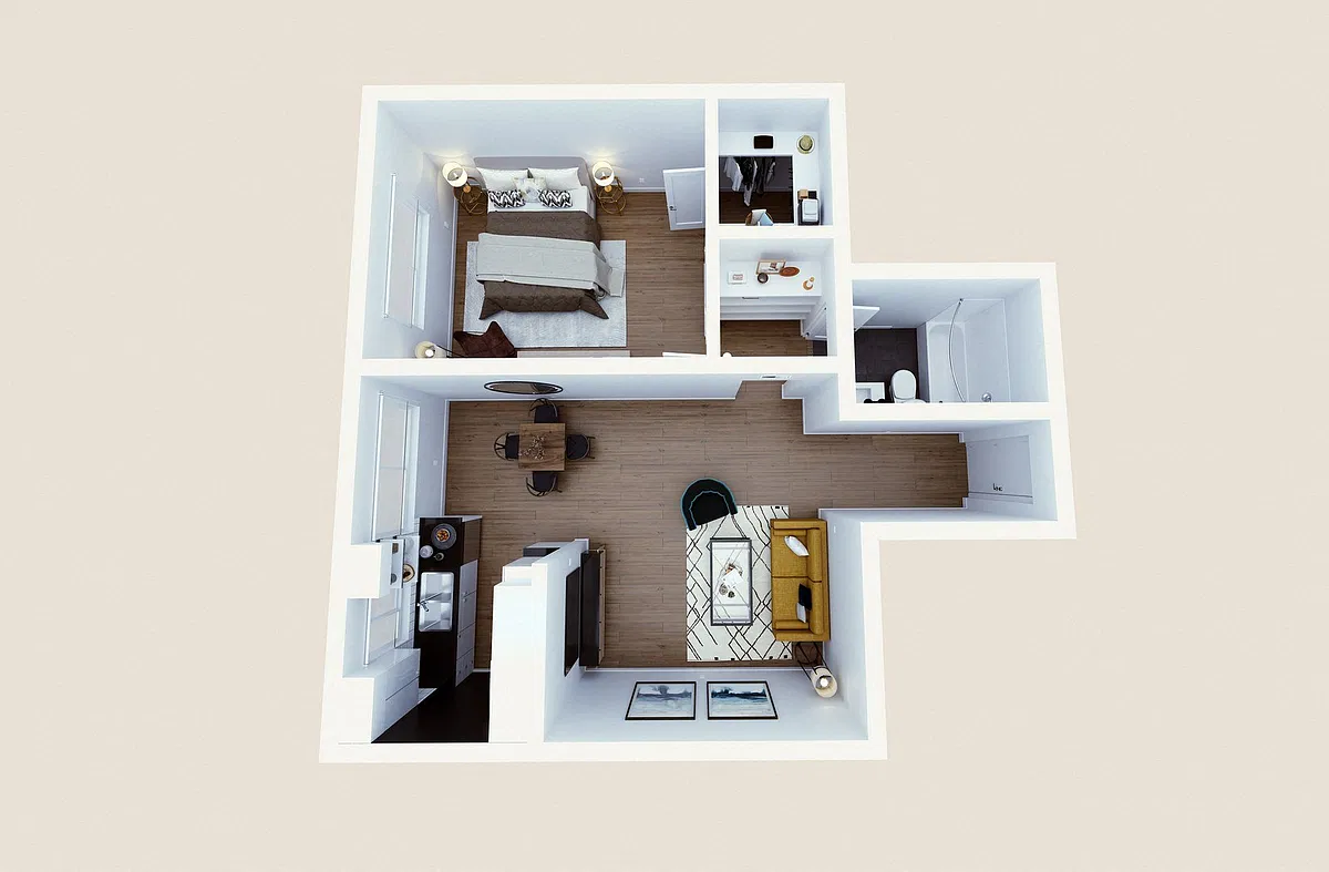 Floor plan One Bedroom