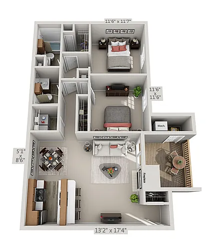 Floor plan Iris Deluxe