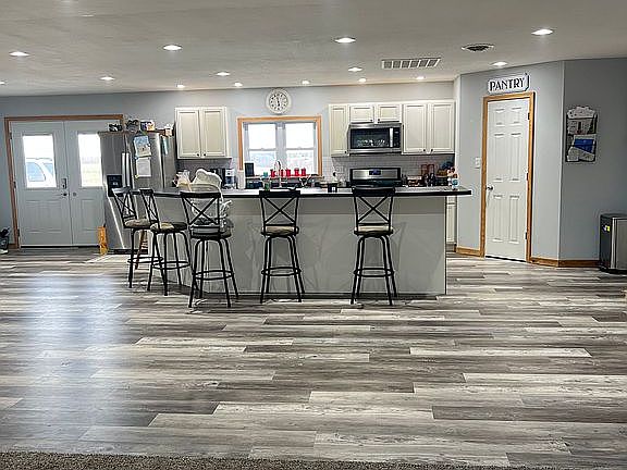 Kitchen with walk in pantry 