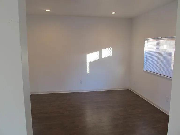 Living room into dining/family room