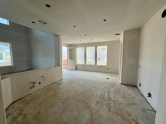 Construction progress - kitchen open to dining room