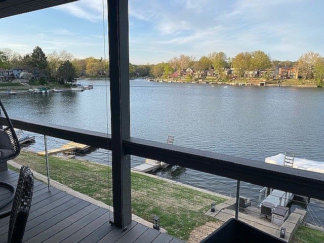 View from covered deck