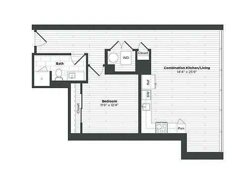 Floor plan 1J
