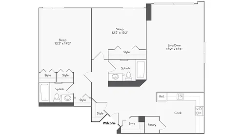 Floor plan Carnegie