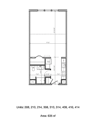 Floor plan Studio
