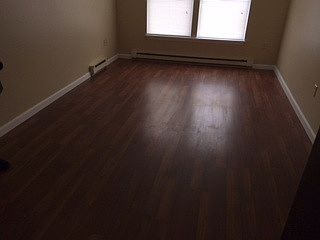 Bedroom with new floors