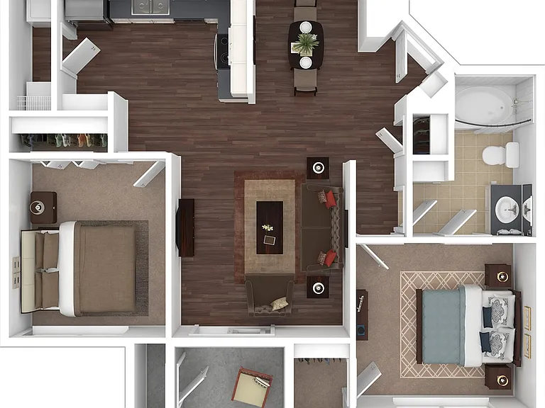 B1 Floorplan | Two Bedroom B1 Floorplan | Two Bedroom