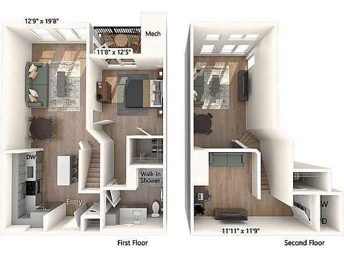 Floor plan AM19L-1097sf-1408