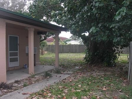 Porch view and yard