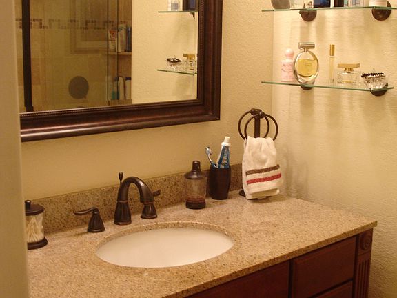 Travertine bath newly done