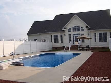 Back showing swimming pool area