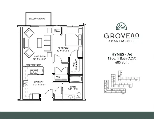 Floor plan Hynes - A6-ACC