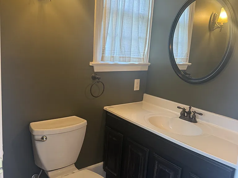 half bathroom off from den
