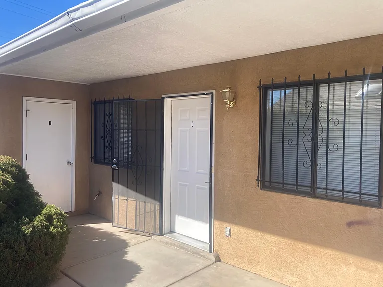 Front Entrance and locked storage or bike closet.