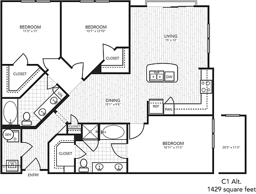 Floor plan C1 ALT2