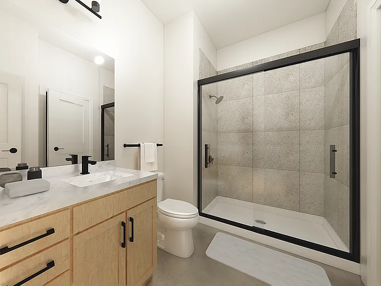 1C Corner Light Bathroom Finish View