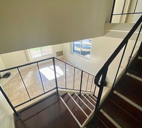 Stairs leading to bedrooms