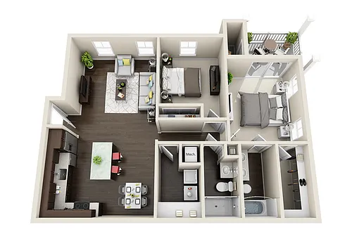 Floor plan Cyan