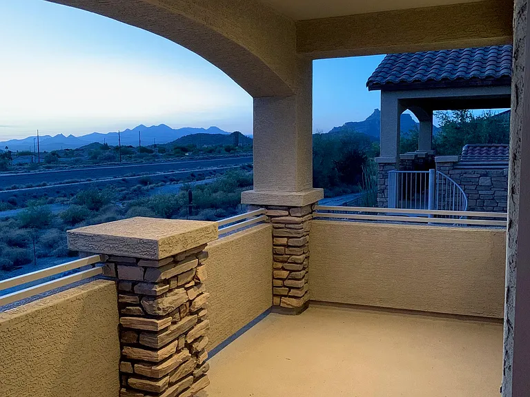 Master covered balcony