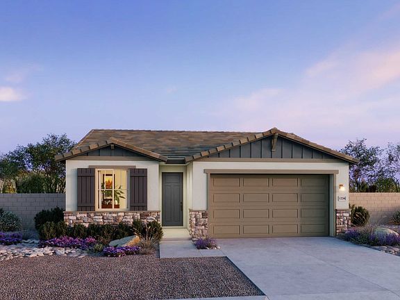 Craftsman Elevation Rendering at Plan 3503, The Villas Collection at Frontera