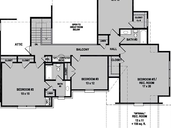 Langston II Floorplan Second Floor