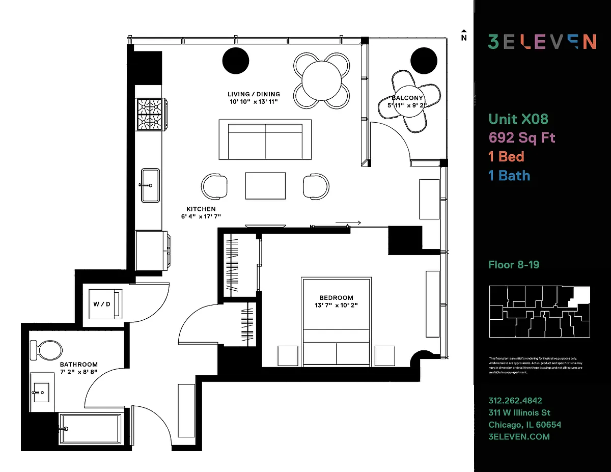Floor plan 908