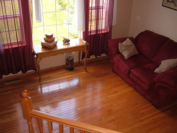 Oak hardwood floors throughout main floor.