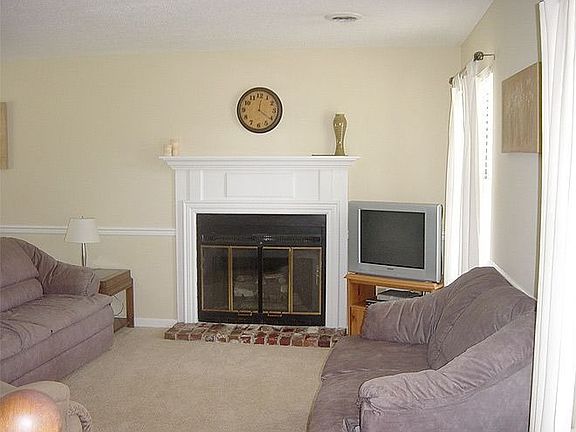 Family room with gas fireplace