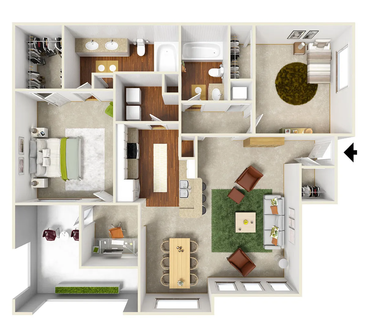 Floor plan Toluca