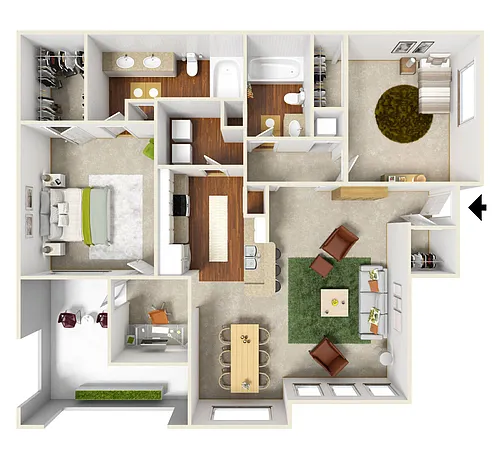 Floor plan Toluca