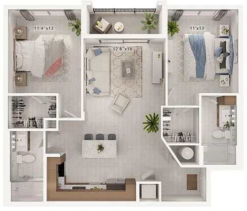 Floor plan Bourbon
