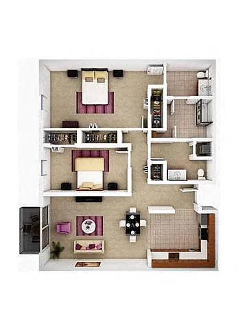 Floor plan 2x1.5 Cabernet