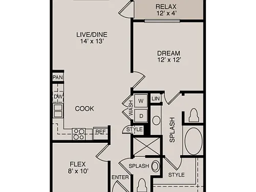 Floor plan A1 1-2 Study
