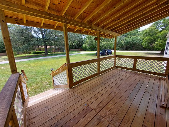 Front deck from front door looking west