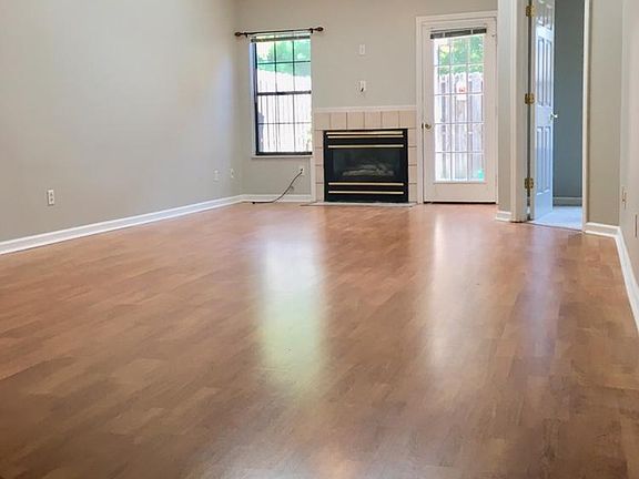 Living room with skylights; open floor plan.