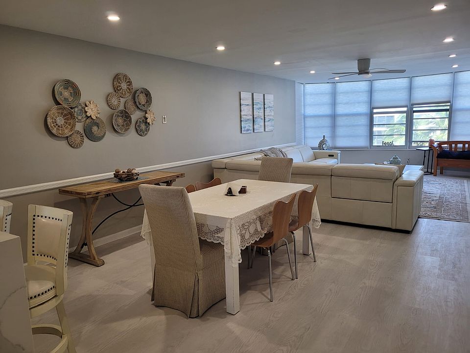 Dining area with open concept to the living room.