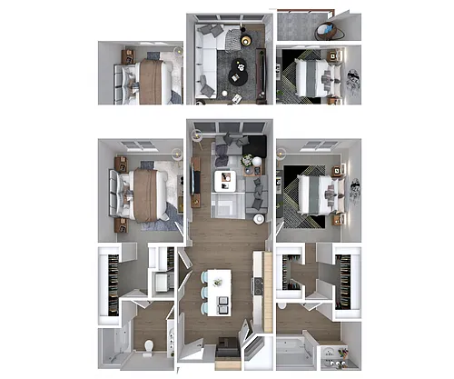 Floor plan Rowan - 2x2