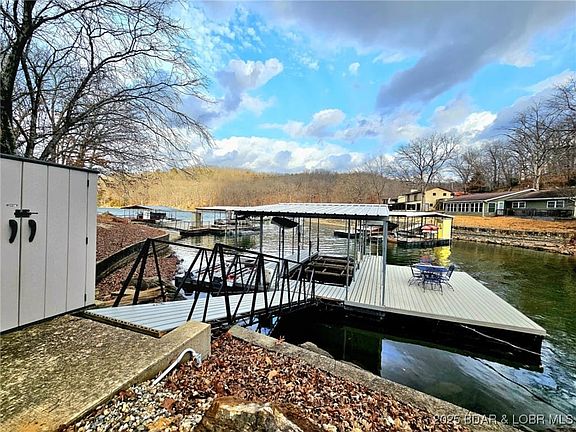 Dock with updated composite decking.