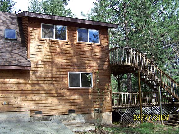 Deck descending from master bedroom