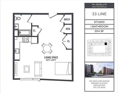 Floor plan Studio