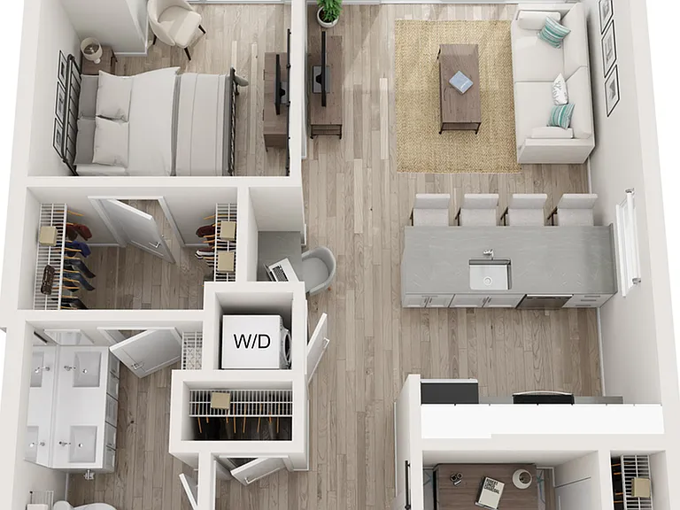 Plan B3 | 1 bedroom + den, 1 bathroom Plan B3 | 1 bedroom + den, 1 bathroom