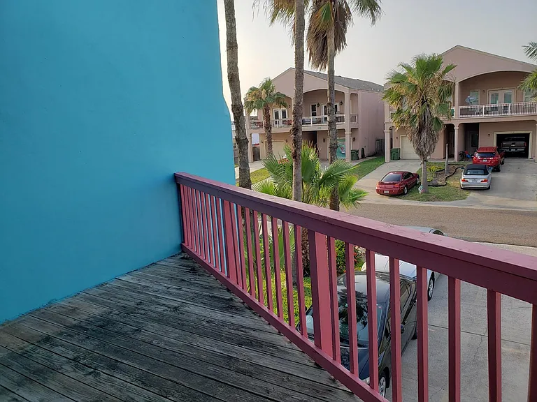Looking left from the patio. Very nice quite neighborhood,