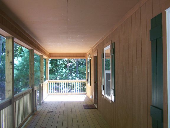 The porch is perfect for your rocking chairs.