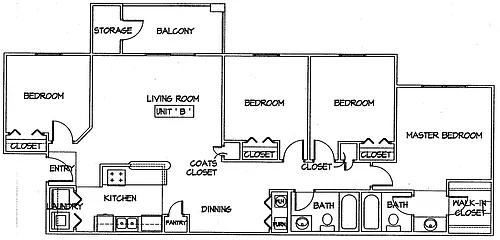 Floor plan 4Bed/2Bath Up